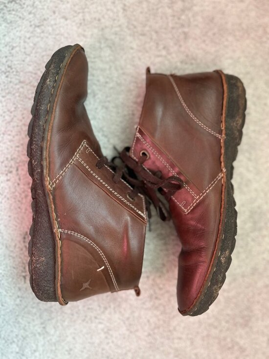 Pikolinos Mens Size 42/ US 8.5-9 Brown Leather Lace Up Ankle Boots Shoes main image 6